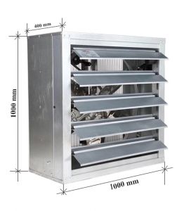 Quạt thông gió vuông cánh inox Ha.winco HSB 1000