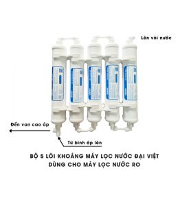 Bộ 5 lõi khoáng nâng cấp Đại Việt dùng cho máy lọc nước Daikiosan Makano Takasa Kasuto Kangaroo Karofi