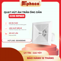 Quạt hút âm trần có ống Miphaco EC-200